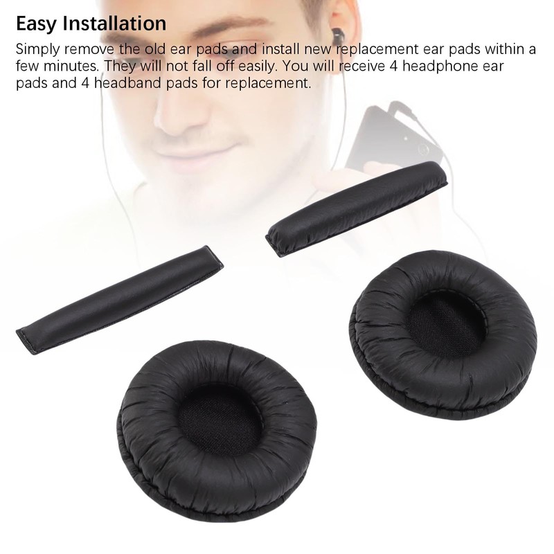 Pomya 4Pcs Ear Pads Cushions Replacement for PX200 PX100, Memory