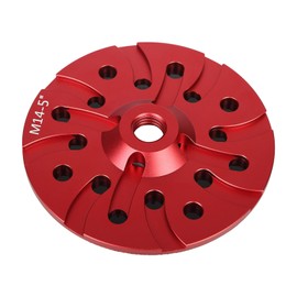 2-Piece Velcro Sanding Disc Metal Sanding Plate M14 Thread Velcro Pad for Angle Grinder/Polisher for Sanding Wood, Polishing Cars and Finishing (Red)