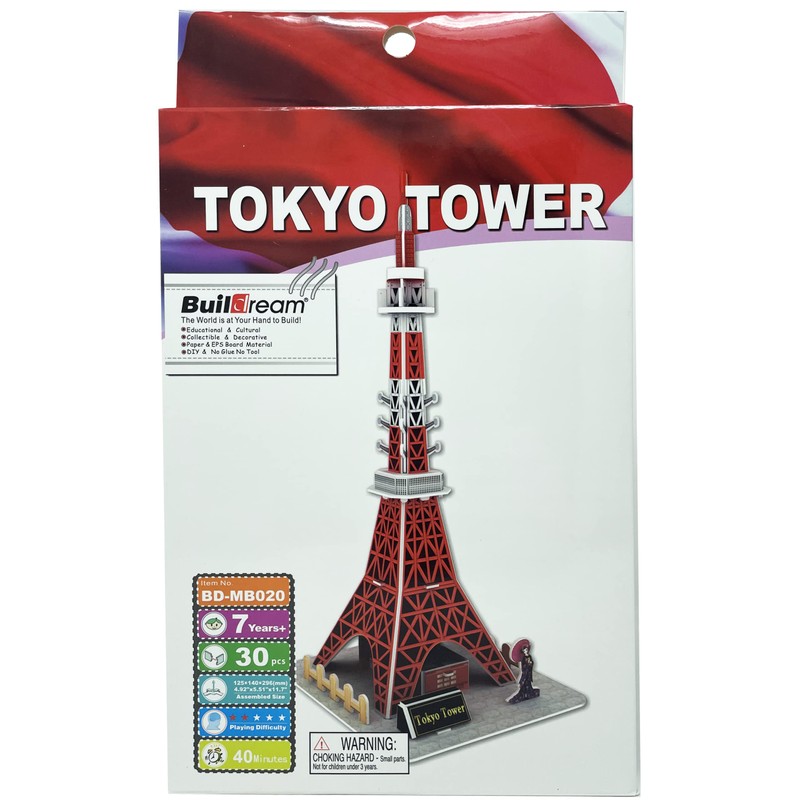 Famous Building 3D Puzzle (Tokyo Tower)