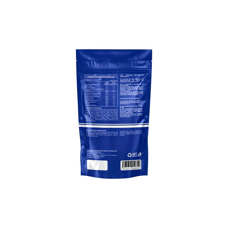 Testo 7 con L-Arginina Wellthy Pouch de 220 Cápsulas Sin