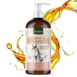 Aniforte Cold Pressed Linseed Oil 1 Litre Natural Product For Dogs, Cats and Horses