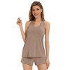 WiWi Soft Viscose from Bamboo Pajamas for Women Tank Top