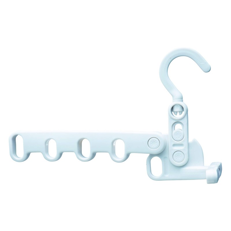 Aisen Comfortable Shirt Hanger 5-Hook Grey LK435 15cm×3cm×27cm