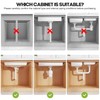 1 Pack Expandable Under Sink Organizers Storage With Upgrade Ball-Bearing
