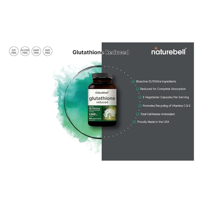 Glutatión Glutathione 2,000mg Con 240 Cápsulas Hecho En Usa