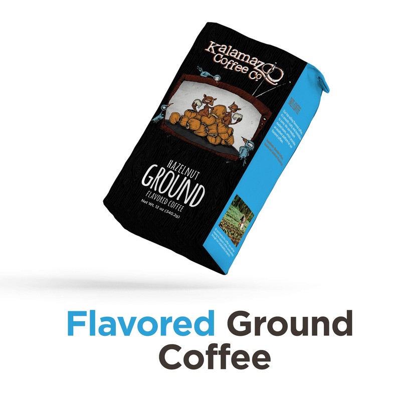 KALAMAZOO COFFEE COMPANY Flavored Ground Coffee Variety Pack - Hazelnut,