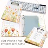 Mini Binder Organizer for 5.5" x 8.5" Paper ，1 Inch