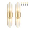 Ondersley Gold Sconces Wall Set of 2, 2-Light Modern Brushed