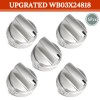 DPHealth 5PCS Stainless Steel Control Knob Compatible with GE Gas