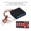 PC Fan Speed Controller 4 Channel Heatsink Controller for Computer