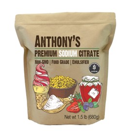 Anthony's Premium Sodium Citrate, 1.5 lb, Non GMO, Food Grade, Emulsifier