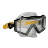 Hawaii Divers Tri View Adult Snorkel Dive Mask, Black/Yellow, One