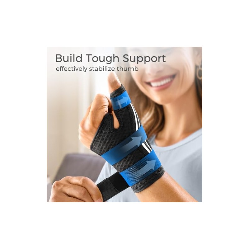 FREETOO Ergonomical Thumb Support Right or Left Hand.Thumb Spica Splint