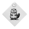 'Happy Baby Beaver' Suction Cup Car Window Sign (CG00028219)