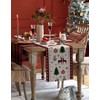 Christmas Table Runner Cotton Linen Dresser Scarves 70In Long, Farm