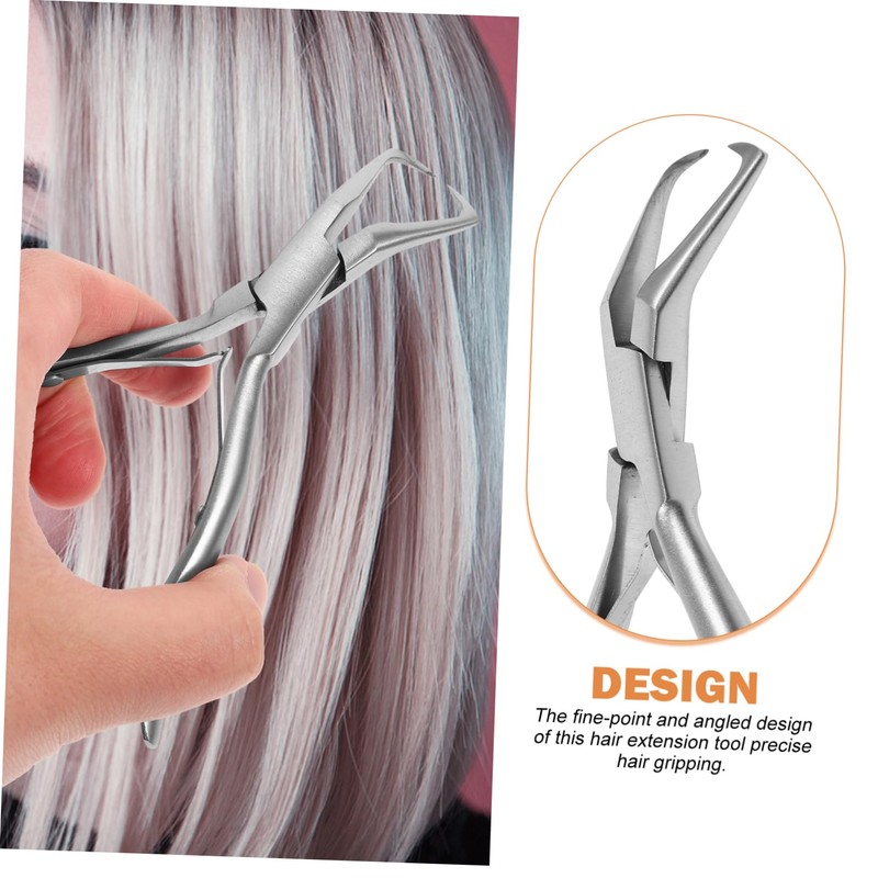 VICASKY 1 Pair Hair Extension Pliers Angled Pliers for Precise