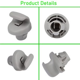 96409BC402 Car Sun Visor Clip Plastic Sun Visor Hook Clip Sun Visor Clip Retainer Compatible with Nissan 350Z Frontier Versa Note FX45 FX35 G35 96409EA00A (2 pcs)