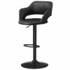 Monarch Bar Stool Swivel Bar Height Adjustable Metal Pu Leather