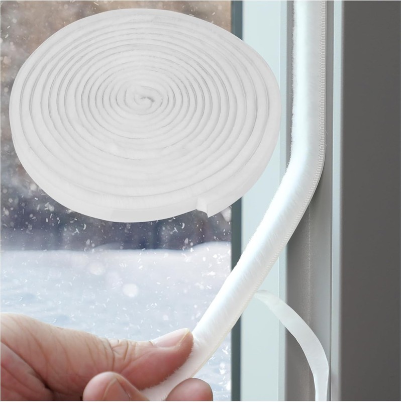 Gap Tape Gap Mohair Tape for Windows/Doors/Sashes/Entryways, Draft Prevention, Long