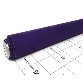 JNK NETWORKS Suede Fabric Wrap - Self Adhesive Film Sticker 16 x 55 Inches Silky Decal Sheet for Car Interior Furniture Upholstery DIY Elastic Stretch Peel and Stick Eggplant