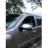 ECOTRIC Chrome Pair Half Mirror Covers Compatible with 2007-2014 Chevy