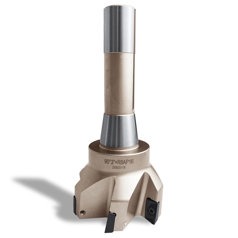 R8 Shank Indexable End Mill 3" Diameter 90 Degree High