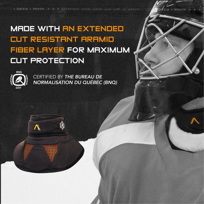 Interceptor G - Hockey Goalie Neck Guard/Protector Featuring D3O® -