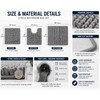 3 Piece Super Absorbent Quick Dry Chenille Bath Mats Set
