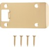 Round Corner Extended Lip Strike Plate, 2-1/4" x 4", (4-1/2"