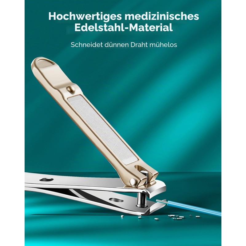MR.GREEN Premium Nail Clippers Set with Leather Case - Timeless