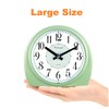 Tinload 5.5" Large Analog Alarm Clock Silent Non Ticking, Gentle