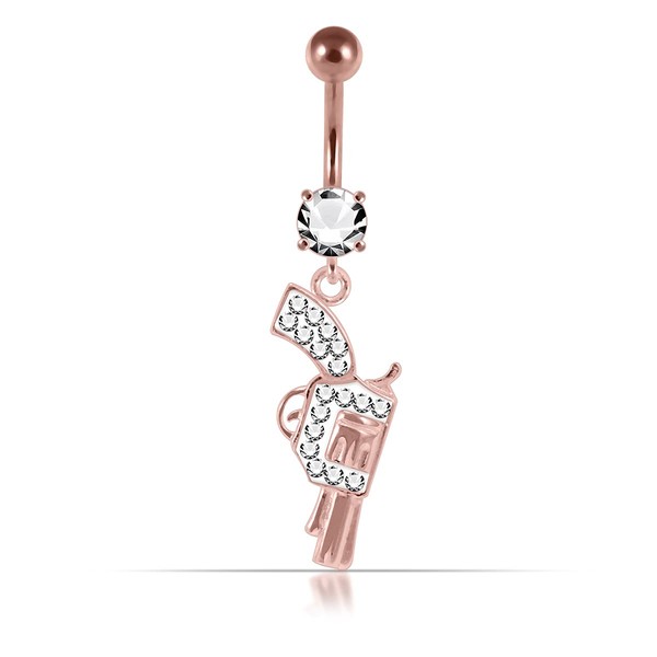 3 Micron 18K Rose Gold Plated Multi Clear Crystal Stone