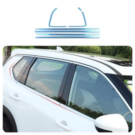 KELEIMAI Car Accessories Fit for Nissan New Rogue 2021 2022 2023 2024 Lower Windows Frame Sill Molding Cover Trims (Chrome) 6PCS Stainless Steel