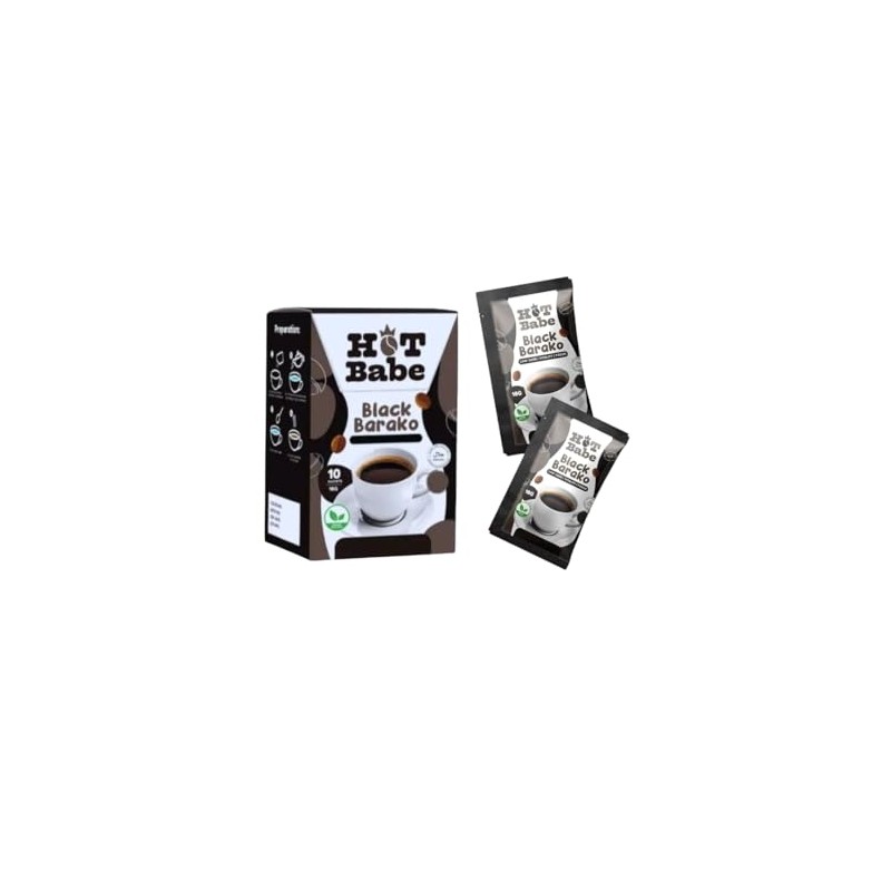 Hot Babe Black Coffee Mix by Kiray Celis (1 Pack,