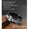 King Ring 8mm Gear Spinner Ring – Ultra Polished Fidget