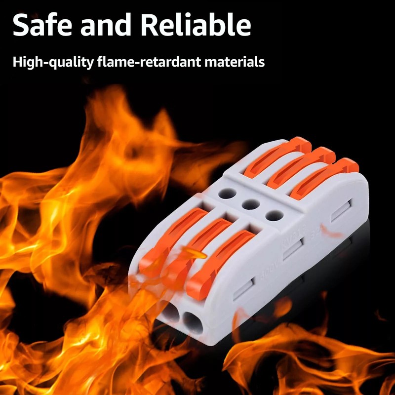 20pc Inline Compact Wire Connectors, USUPERINK 3 in 3 Out