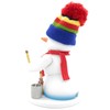 Kuhnert Ore Mountains Wood Art Incense Burner, Incense Figurine, Snowman,