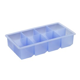 Lurch Eiswürfelbereiter Würfel für 8 Eiswürfel (5 x 5 cm), 100% BPA-freies Premium-Platin-Silikon, Blau