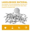 MOGADEE® Pack of 30 Screw Hooks, Stainless Steel, Ceiling Hooks,
