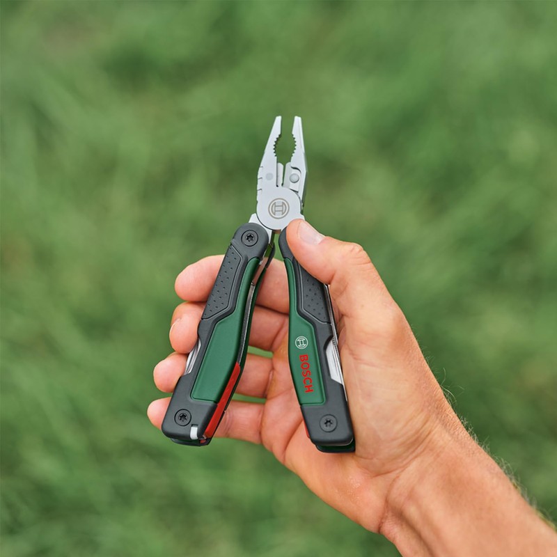 Bosch 16-in-1 Multi-Tool (Multifunktionswerkzeug zum Heimwerken, Outdoor und Camping; Edelstahl;