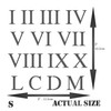 Roman Numerals Stencil 3/4" Reusable Small Roman Numerals