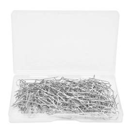 200 Uds Alfileres de Horquilla en Forma de U de Acero Alfileres en Forma de U Shaped Pins Y para Costura de Tela, Fabricación de Joyas, Manualidades DIY(23mm) Sharppin