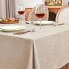 Fitable Faux Linen Beige Table Clothes Rectangle 60 x 120