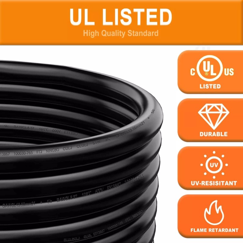 EPICORD 30A 30Ft RV Power Extension Cord, NEMA TT-30P to