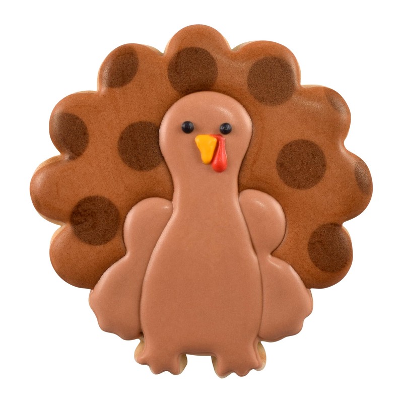R & M International 8023 Turkey Shaped Tinplated Steel Cookie