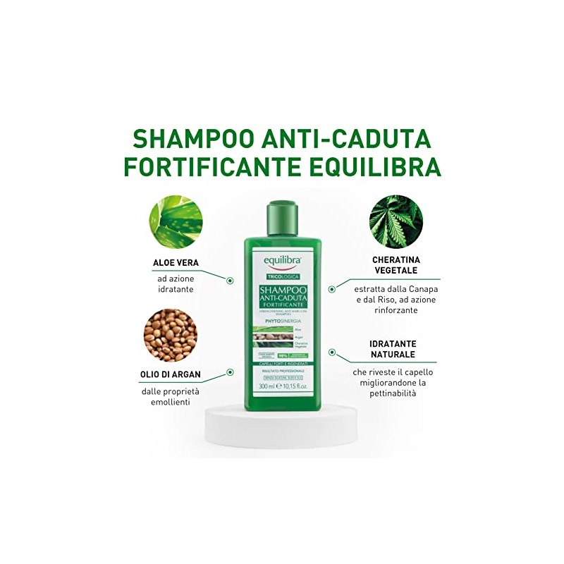 equilibra Hair Strengthening Anti-Hair Loss Shampoo Gently Cleanses Brittle Hair