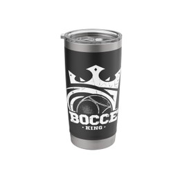 Bocce King Slogan Bocce Ball with Jack Bocci Game Bocce Stainless Steel Insulated Tumbler