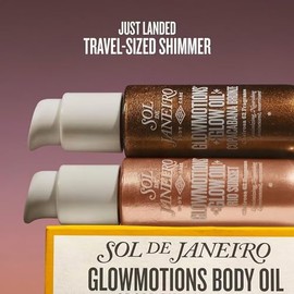 Sol de Janeiro Glowmotions, Set de Aceites Corporales Brillantes, Rio Sunset y Copacabana Bronze, Tamaño viajero 30ml | Edición Limitada
