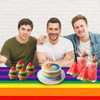 Rainbow Table Cloth, Rainbow Plastic Tablecloth, Disposable Plastic Rectangular Table