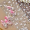 Nail Store Nail Sticker-688 Cherry Blossom See-through Daisy Flower, 1 Piece, 1.MS936D780 / 네일스토어 네일스티커-688 벚꽃 시스루 데이지 꽃, 1개, 1.MS936D780